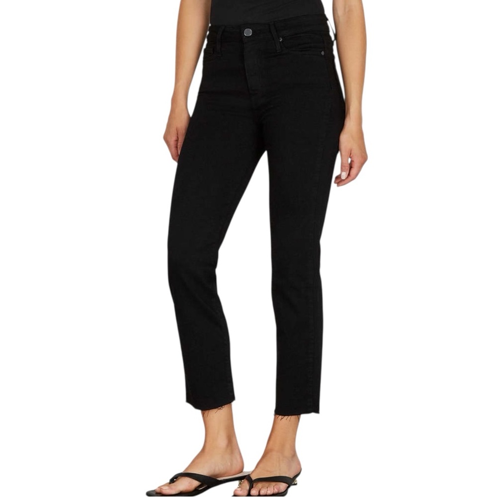 PAIGE Black Ankle Crop Jeans